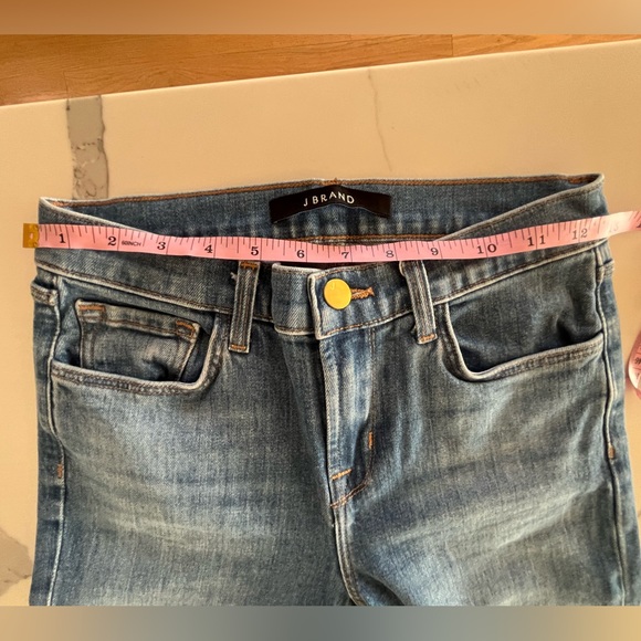 J Brand - Valentina High-Rise Flare Jeans Size 25 Endeavor Wash Long Inseam - Picture 9 of 11